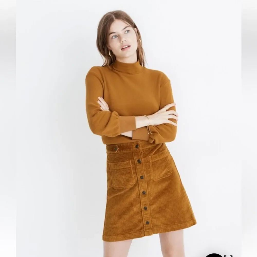 Madewell Corduroy A-Line Mini Skirt: Patch Pocket Edition